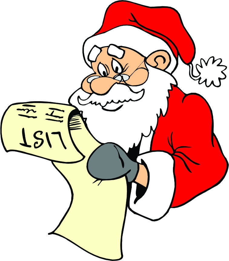 dirty santa clipart