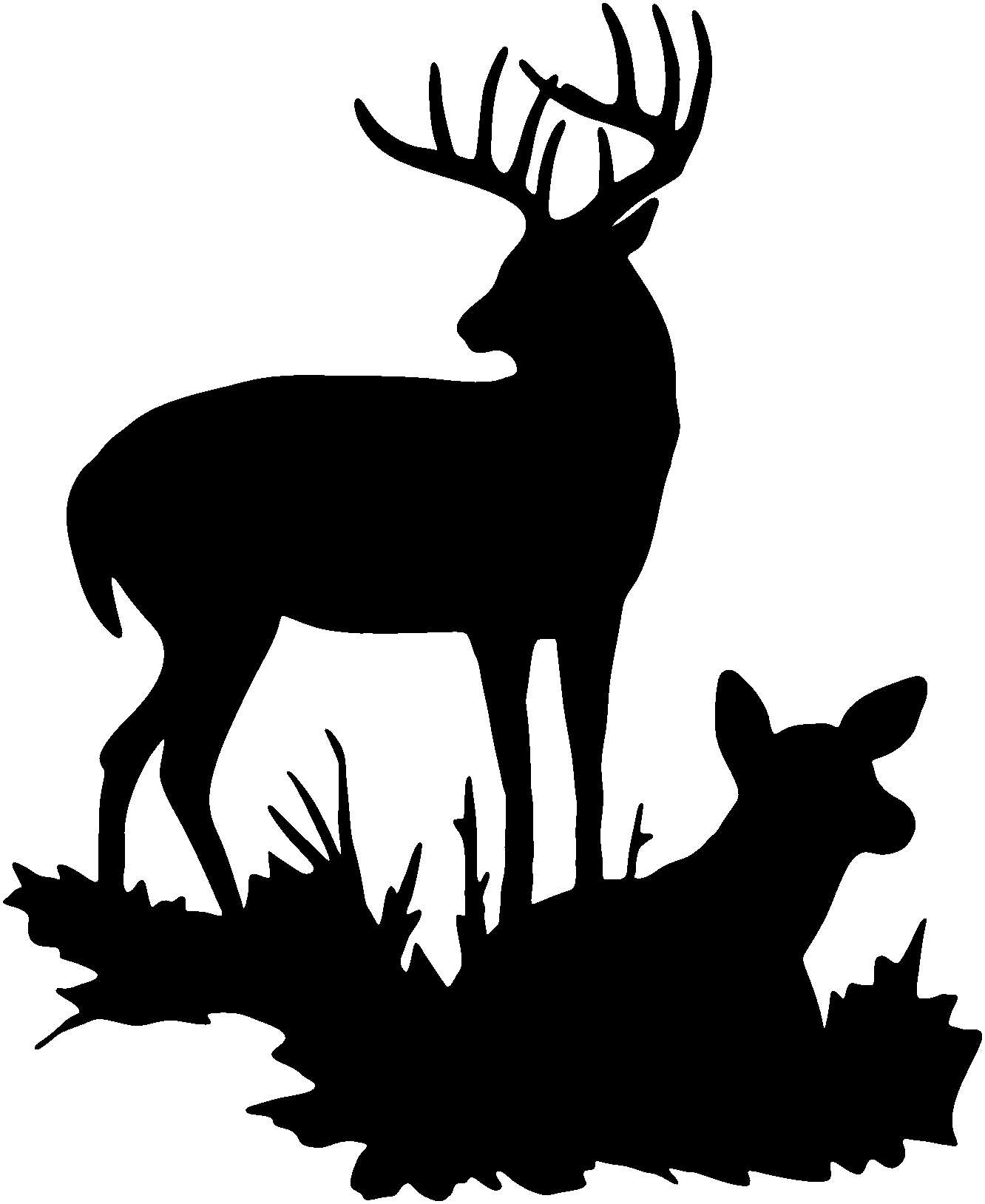 Deer Hunting Scene Clipart 