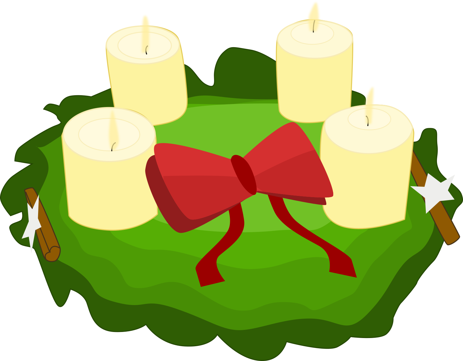 Cool Advent Wreath Clipart Picture 