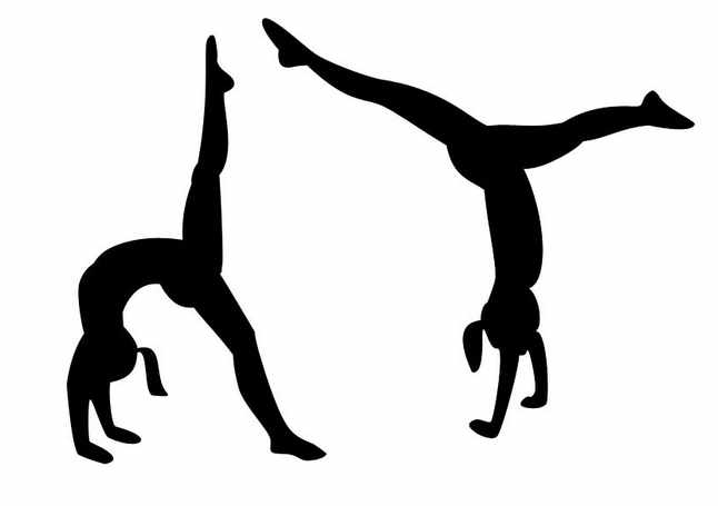 Gymnastics male gymnast clipart 