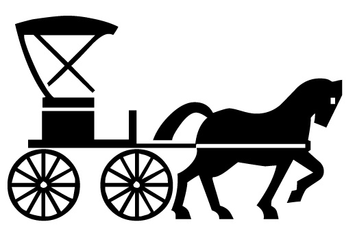 RENÉE ASPE. Horse carriage. Art - Drawings - Auctionet