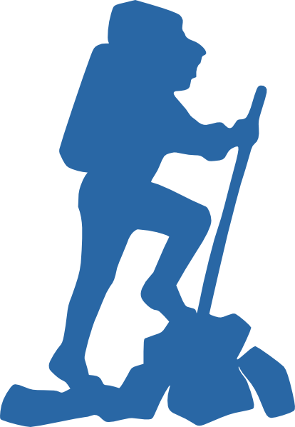 Mountain Hiker Clipart 