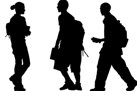 Student Silhouette Clipart 