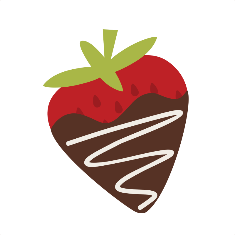 Chocolate Strawberry Clipart 