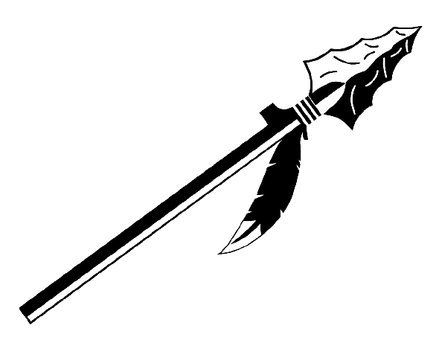 Warrior arrow clipart image 
