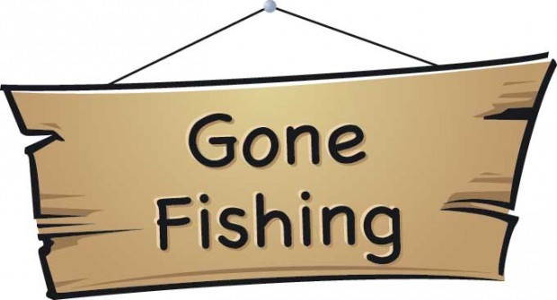 gone fishing clip art