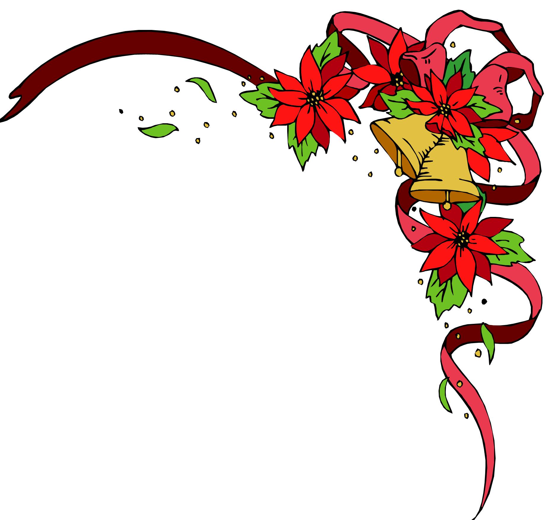 Christmas border accents clipart 