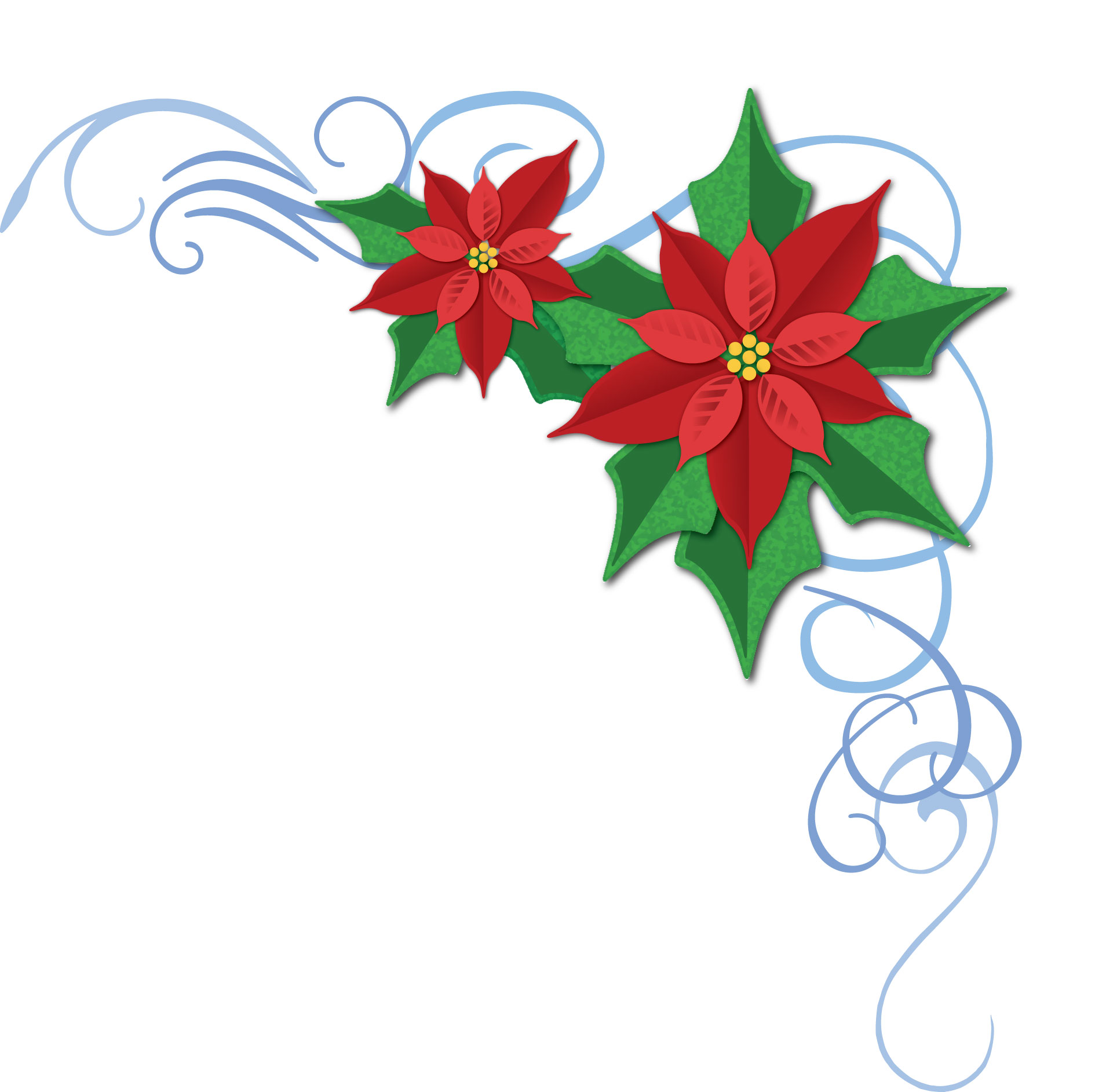 Poinsettia Border Clip Art Clip Art Library