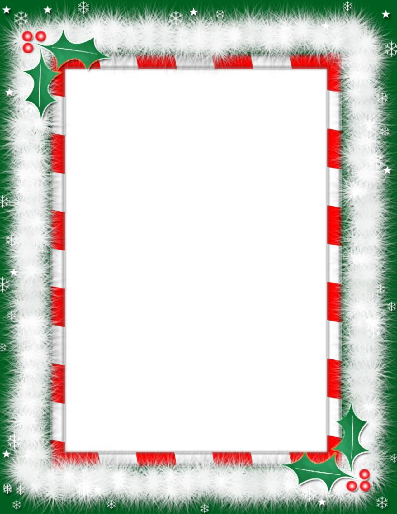 Christmas Borders For Letters Clipart 