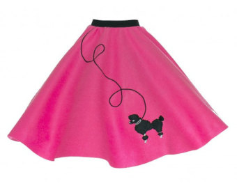 Items similar to Poodle skirt, sewn tutu costume. 50&sock hop 