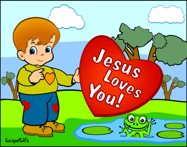 Jesus loves you christian clipart 