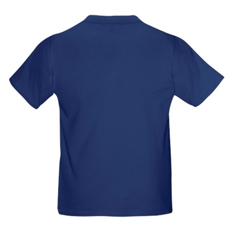 Navy Blue T Shirt Template Back