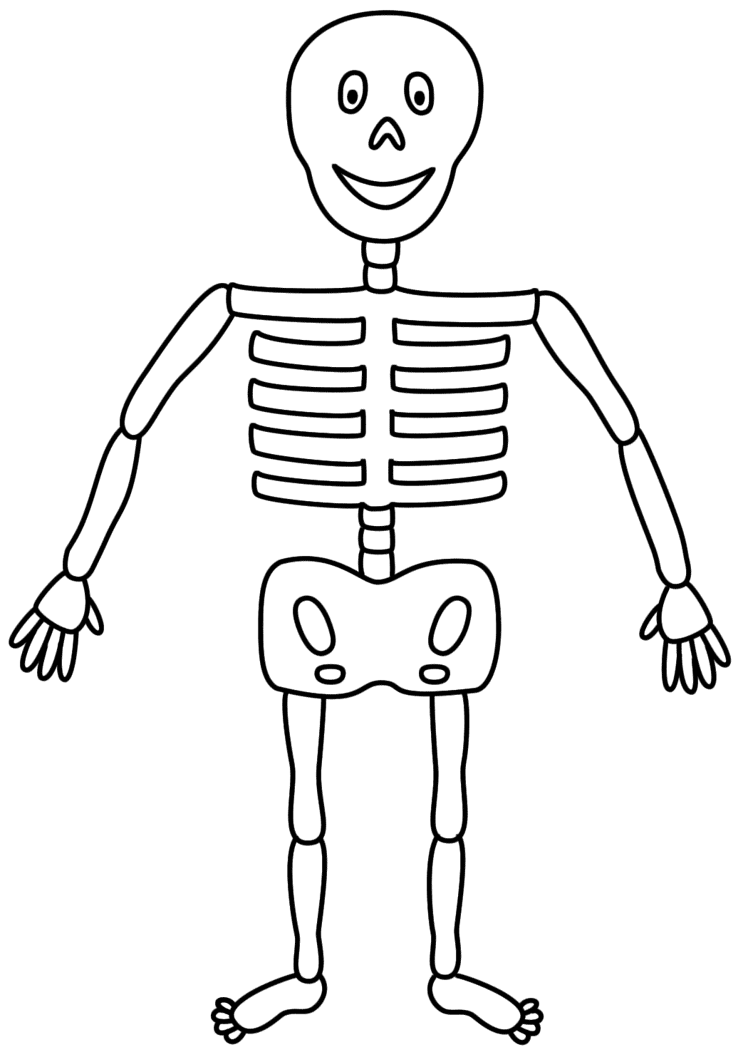 Kids Skeleton Drawing - Clip Art Library