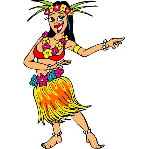 Hula Girl Clipart 