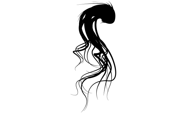Flowing Hair Vector 