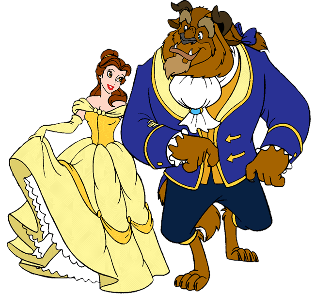 Belle and the Beast Clip Art Image 2 