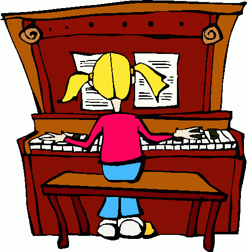 Piano lessons clipart 