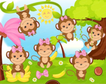 monkey clipart spring - Clip Art Library
