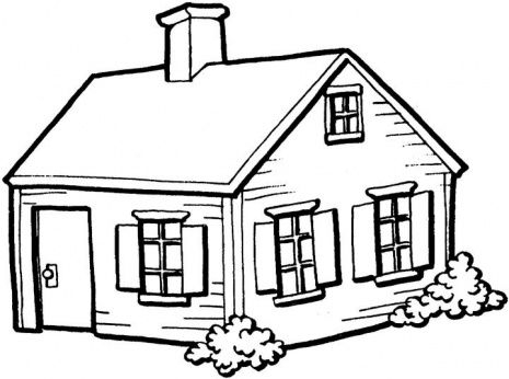 Clipart Of House Black And White 