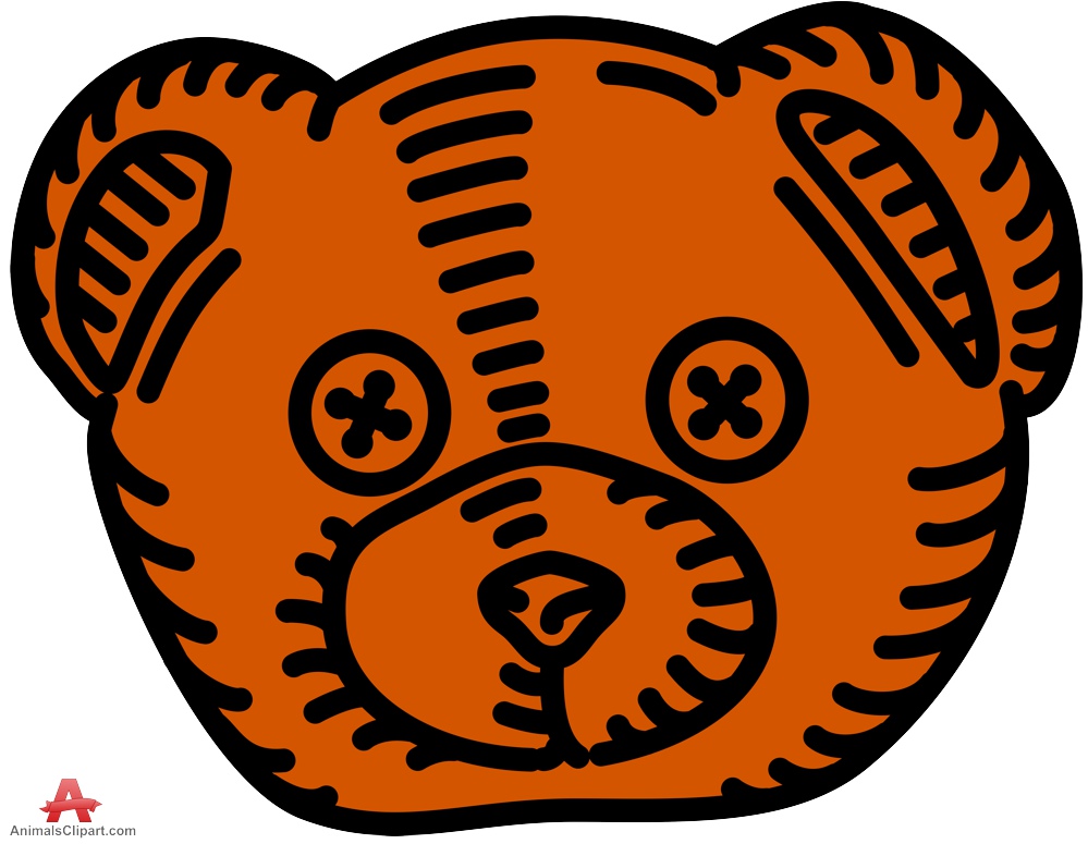 Head of Bear Drawing Clipart 