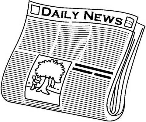 Newspaper Clipart Black And White 
