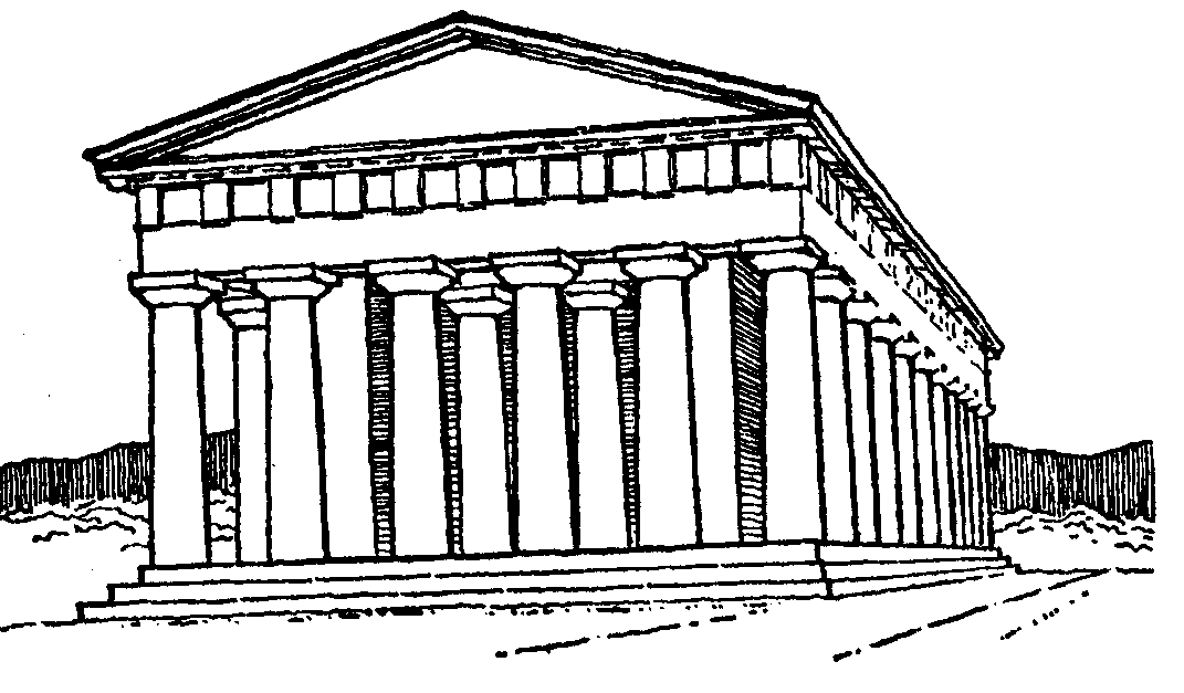 greek architecture clipart