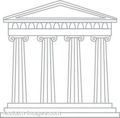 Greek Temple Coloring In Pages 7
