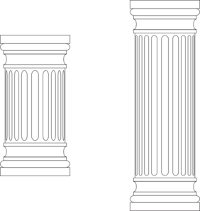 Greek columns clip art 