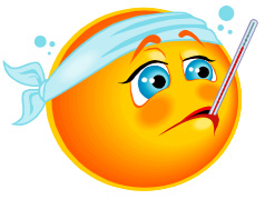 Clipart of being sick 