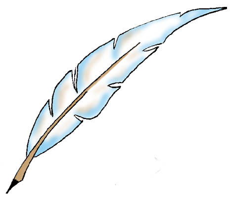 Feather Outline Clipart 