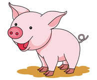 Cute Pig Cliparts