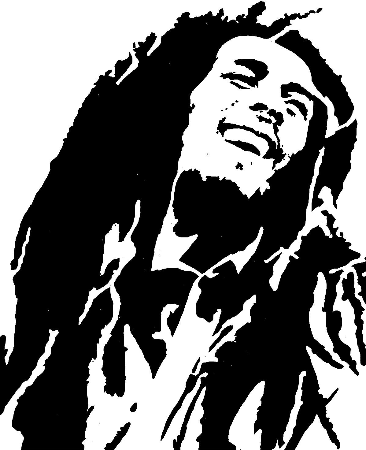 Bob marley reggae clipart 