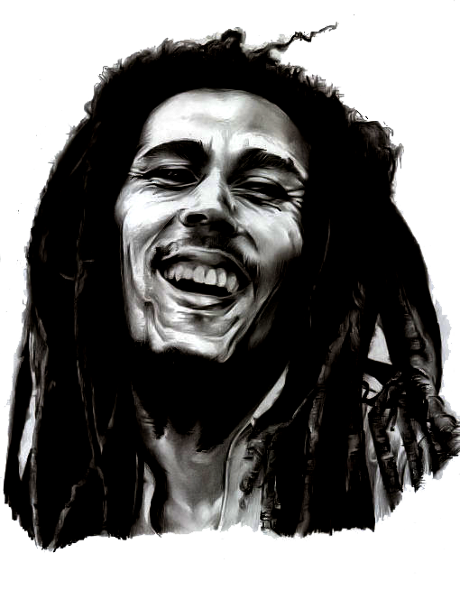Bob Marley Silhouette Musician Drawing  bob marley png download  700698   Free Transparent Bob Marley png Download  Clip Art Library