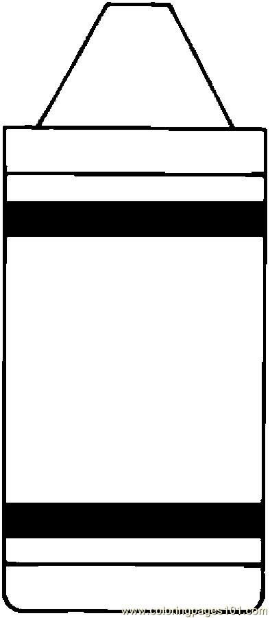 Printable Crayon Template Printable White Crayon