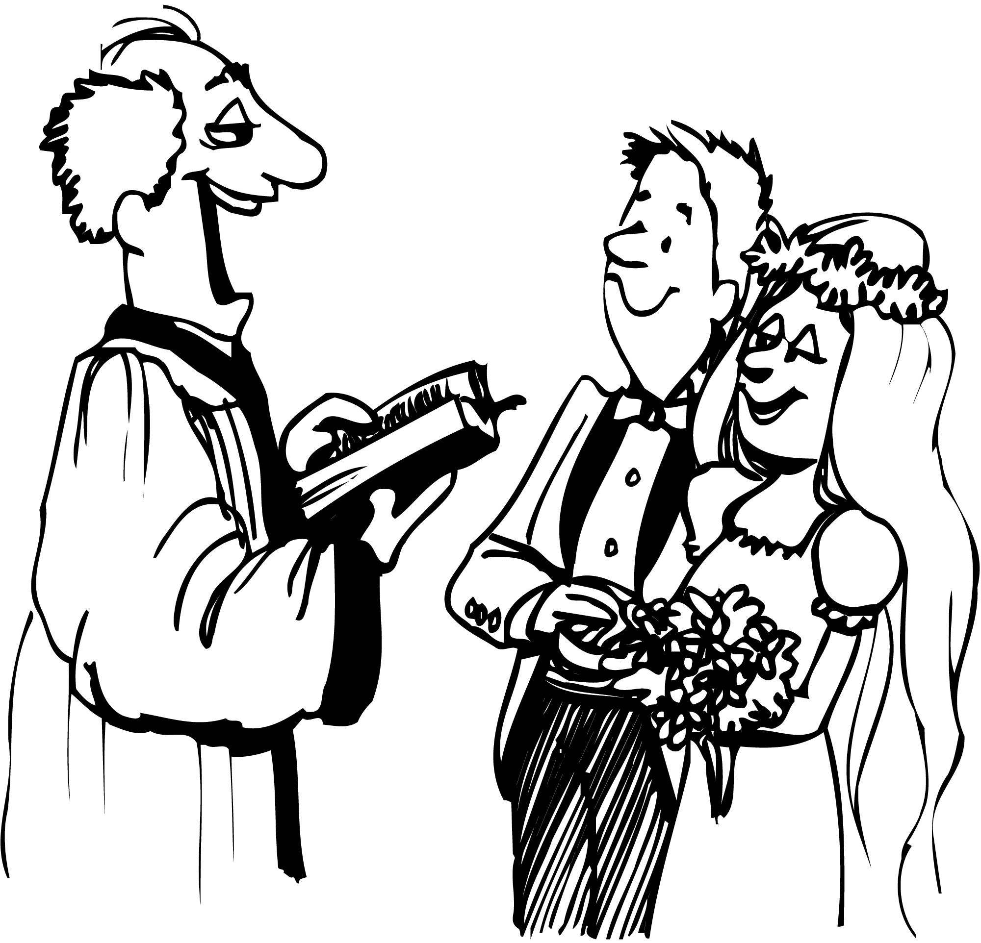 Christian marriage clipart 