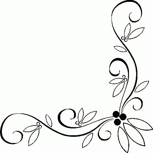 Free silhouette cameo bottom border clipart 