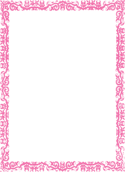 Pink Baby Border Clipart 