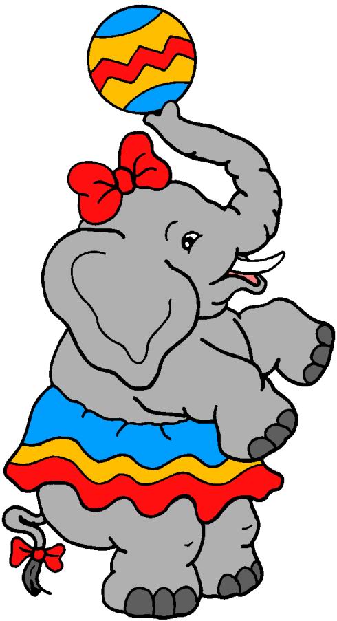 Circus Elephant Clipart 
