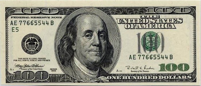 $100 Bill Clipart 