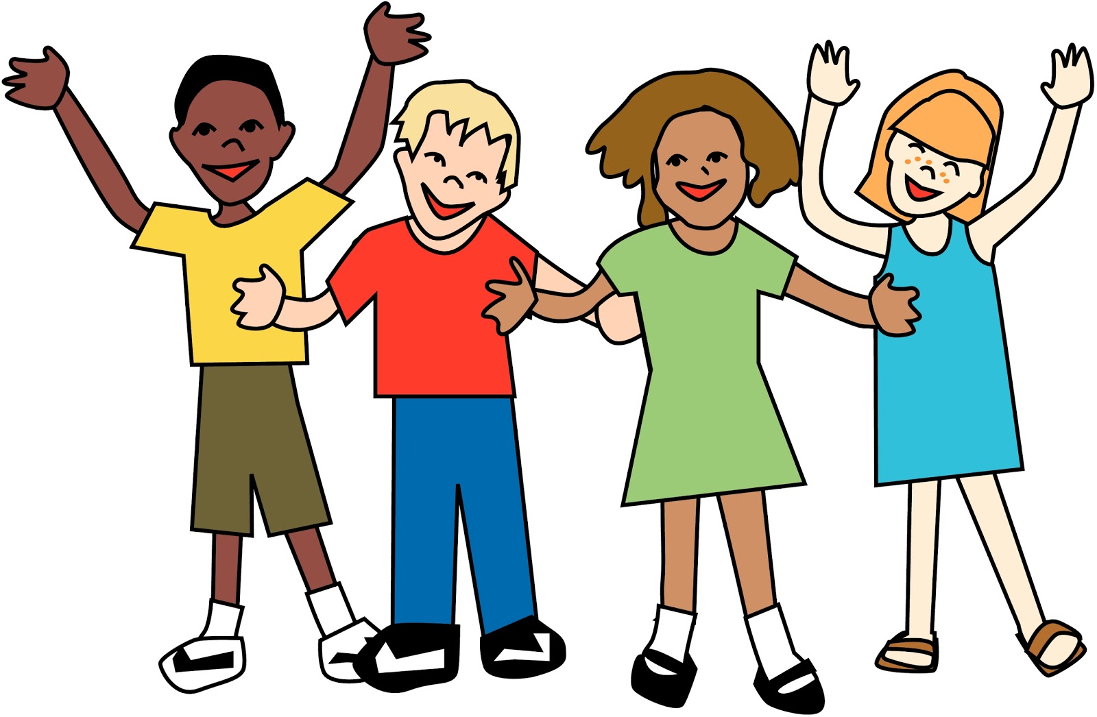 spend time with friends clipart