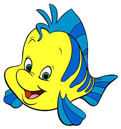 Disney Flounder Clip Art Image 
