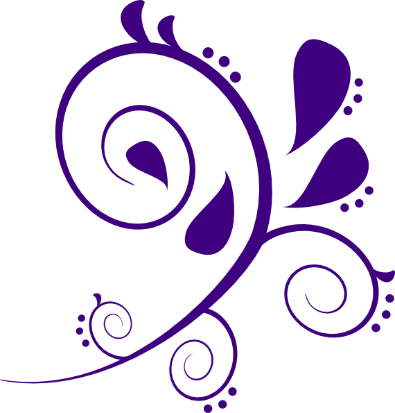 Purple Swirl Design Clipart 