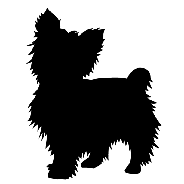 Yorkshire terrier clipart silhouette 
