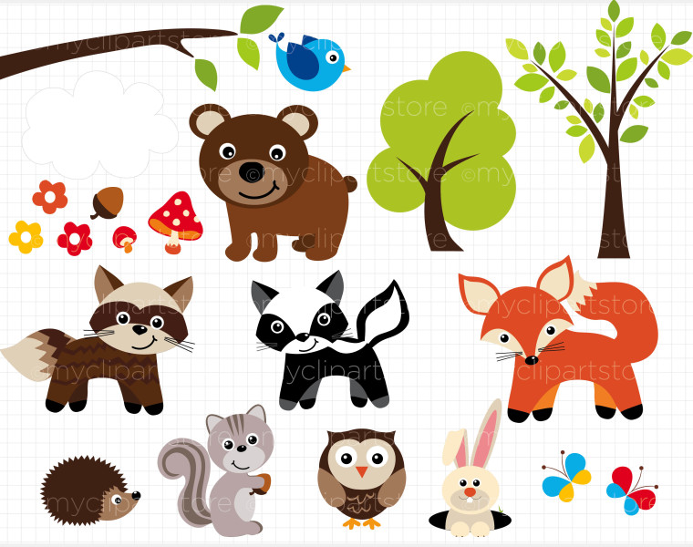 Forest Animal Clipart 