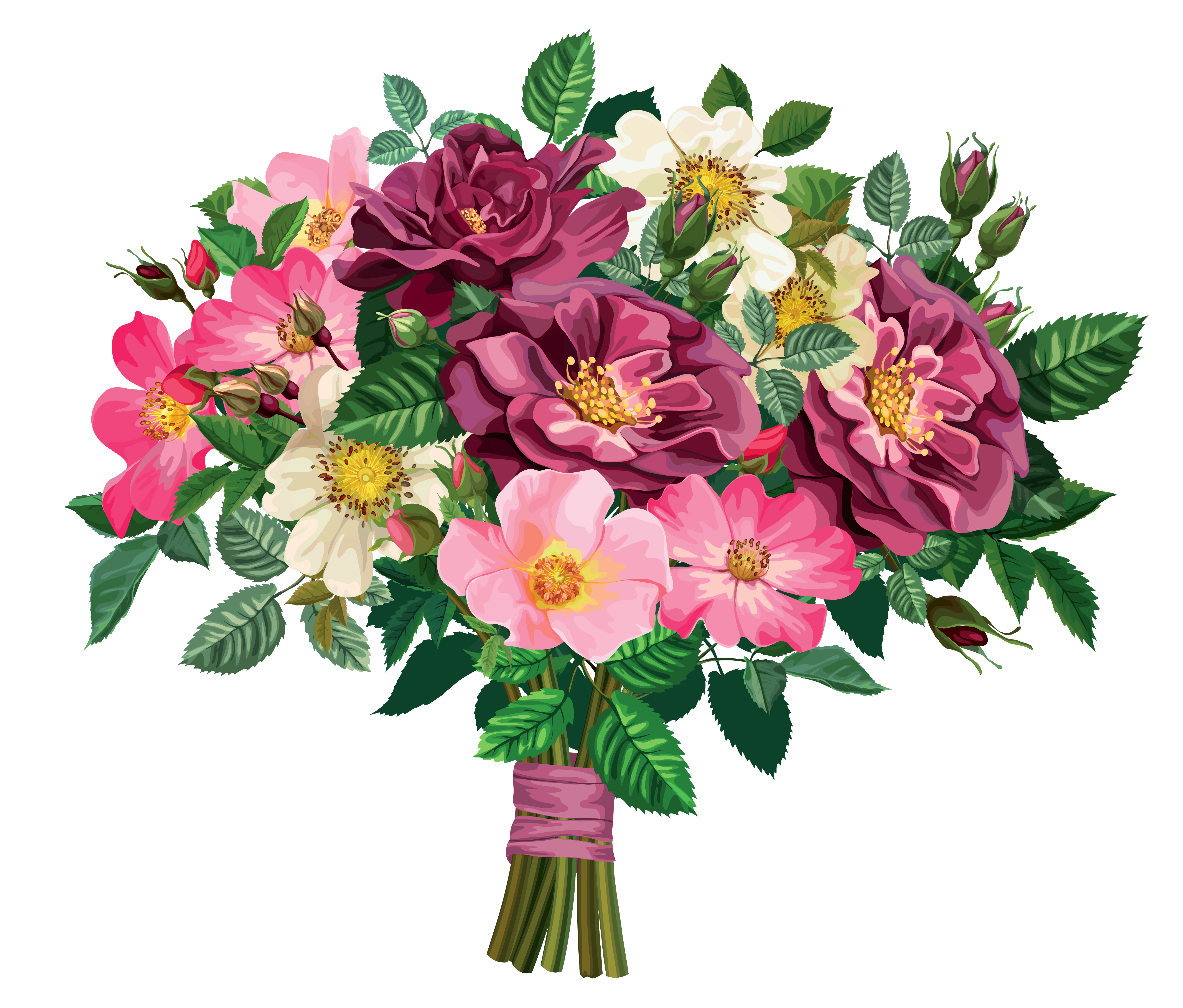 Flower bouquet graphics 