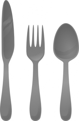 Moself Cutlery clip art Free Vector 