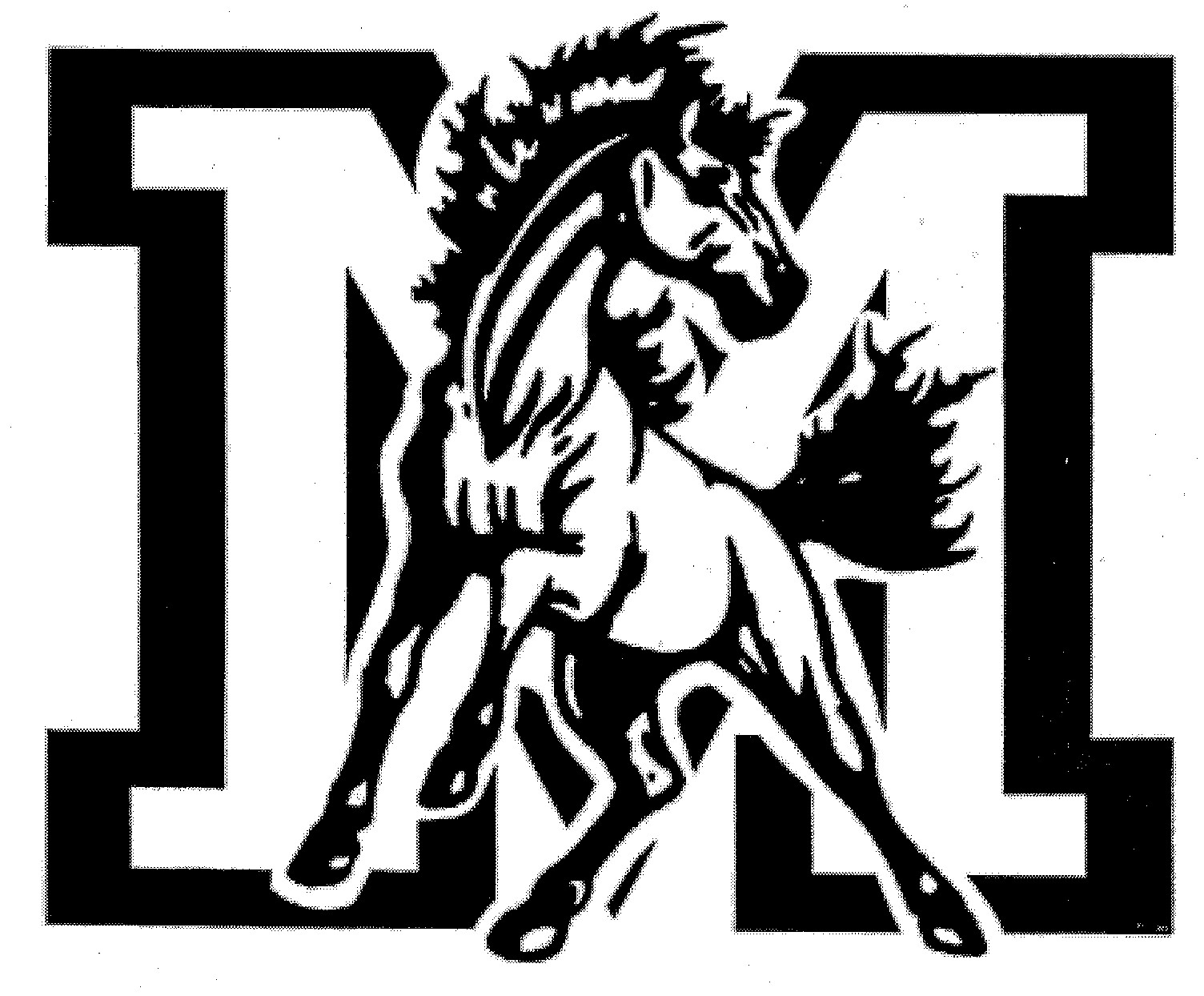 Green Mustang Horse Logo