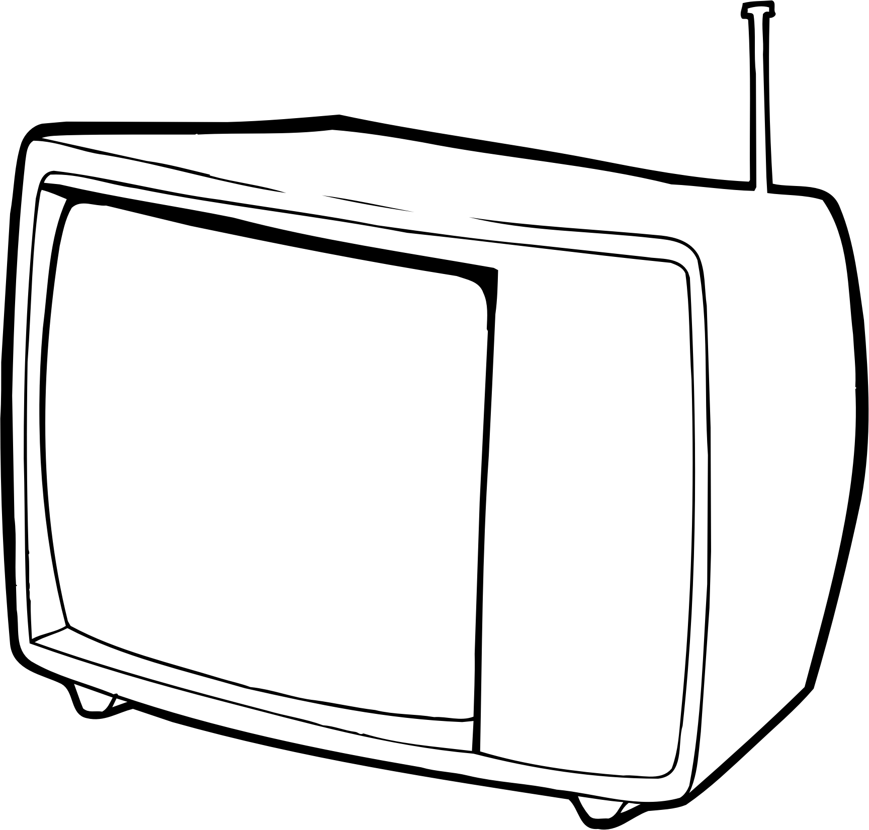 television clip art black and white