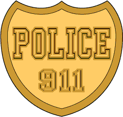 Personalized Police Officer Badge Clipart 