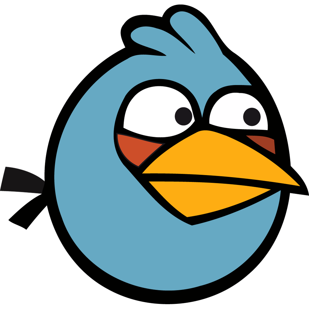 Blue Angry Birds Clipart 